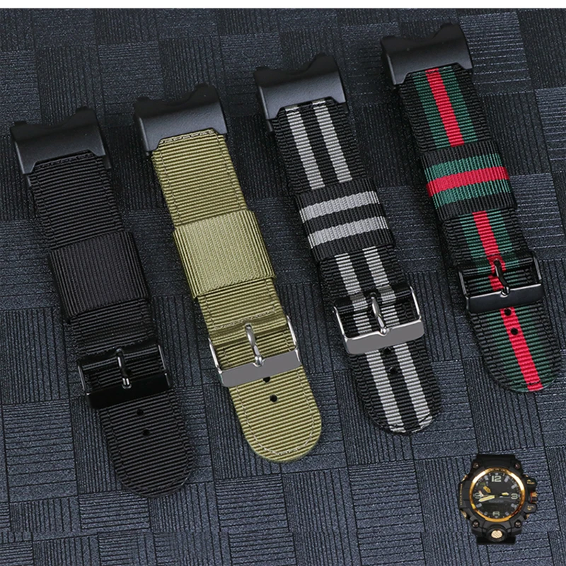 Nylon Watchband Strap for Casio G-Shock GWG 100GB 1000 1000GB Smart Watch Band g shock GWG100GB GWG1000GB GWG1000 Bracelet |