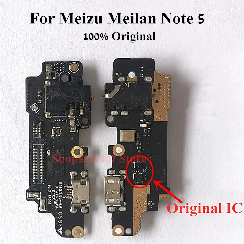 

Original USB Charging Dock Port Flex Cable For Meizu Meilan Note 5 NT5 USB Charger Plug Microphone Headphone Jack Replacement
