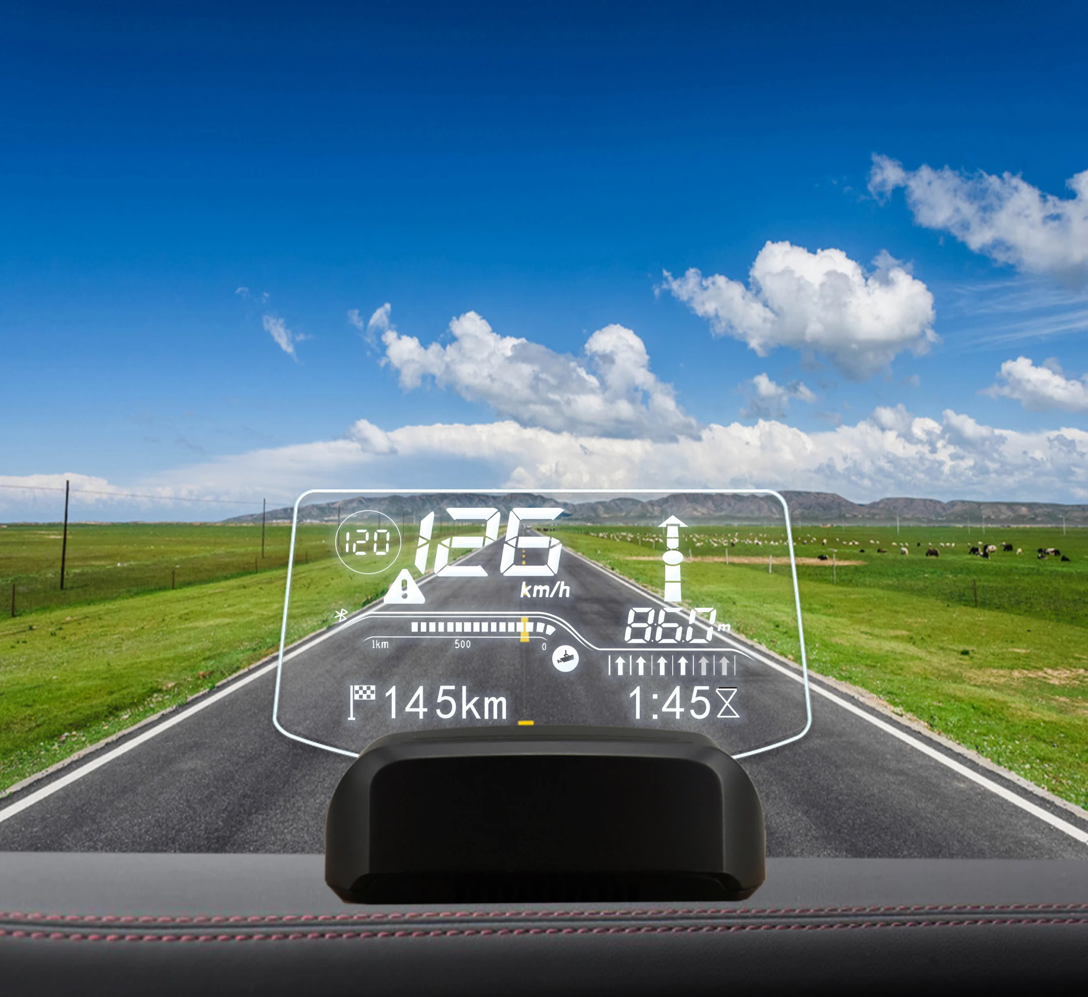 AUTOOL X500 navigation Multi Functional Smart Car HUD