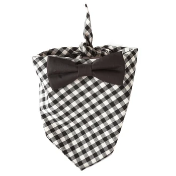 

Dog Cat Bandana Bibs Bow Tie Plaid Neck Strap Scarf Collar Adjustable Pet Neckerchief For Small Large Dog Decorative Collar