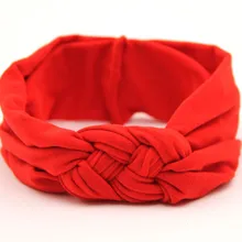 Горячая Детские аксессуары для волос Европа и Америка для маленьких девочек плетение крест волос лента китайский узел, сделанный вручную повязка на голову