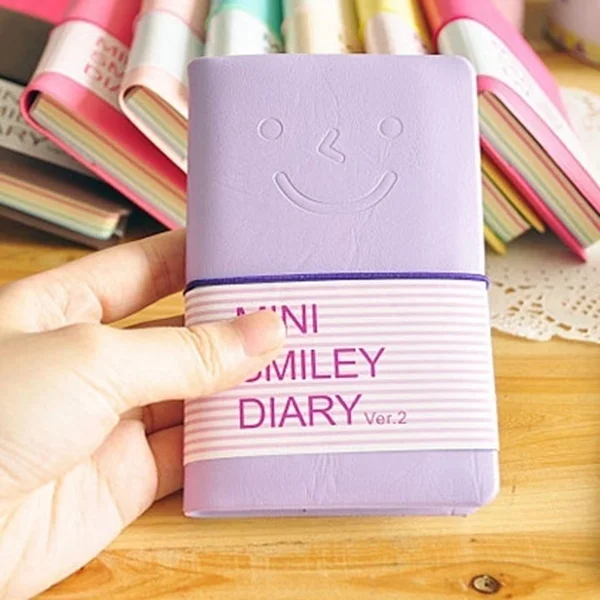 Notebook Mini Mini Smiley Diary Notebook for Student Memo Book Note Pads Stationery Pocketbook ZCX-0158 Notebook Mini Mini Smiley Diary Notebook for Student Memo Book Note Pads Stationery Pocketbook ZCX-0158