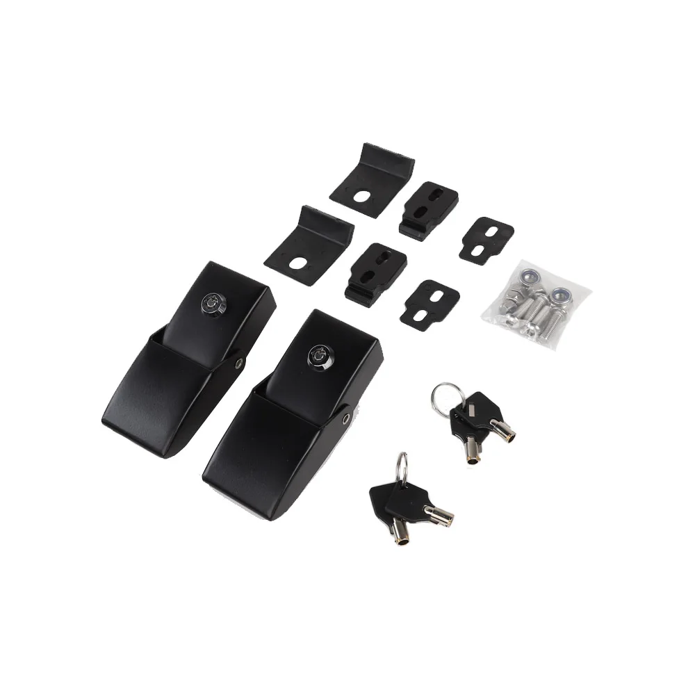 Крышка двигателя для Jeep Wrangler JK JL 2007- Автомобильная защелка крышки замка капота для Jeep Wrangler JK JL аксессуары - Цвет: Black