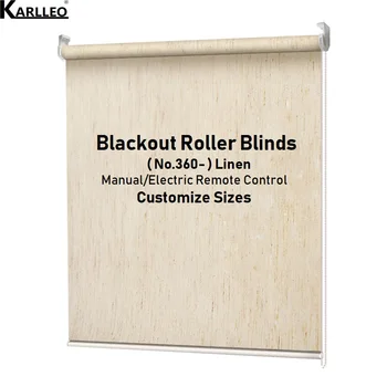 

Linen Blackout Roller Blinds Window Curtain CUSTOMIZE SIZE 558 and 360