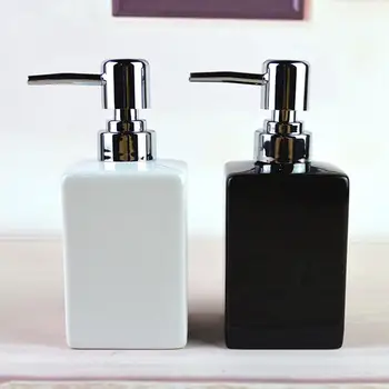 

320ml Bathroom Kitchen Ceramic Lotion Liquid Soap Dispenser Refillable Bottle Foaming Container Kitchen Hand Sanitizer Bottle