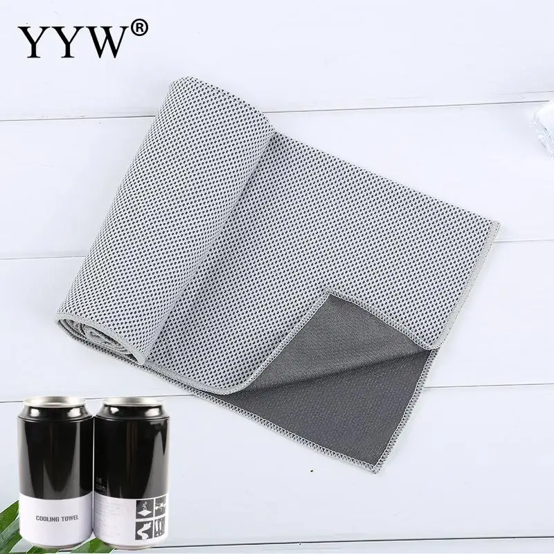 Unisex Outdoor Sport Cooling Ice Sport Towel Instant Cooling Towel For Fitness Toalla Hip-Hop Yoga Swim Travel Gym Chill Towels - Цвет: 9