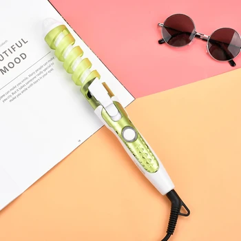 

25W 220V Professional Hair Curler EU US Blue Magic Spiral Curling Iron Wand Electric Hair Styler Pro Styling Tool Curling