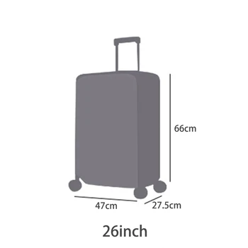 

Hot 20/22/24/26/28 Transparent Luggage Cover Waterproof Suitcase Cover Travel PVC Thickening Dustproof Protective Cover #H12^