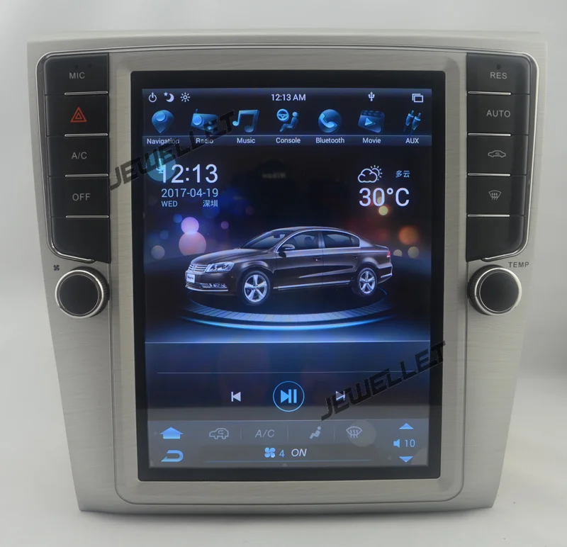 

10.4" tesla style vertical screen android 6.0 Quad core 32G Car GPS radio Navigation for VW Magotan CC 2012-2016