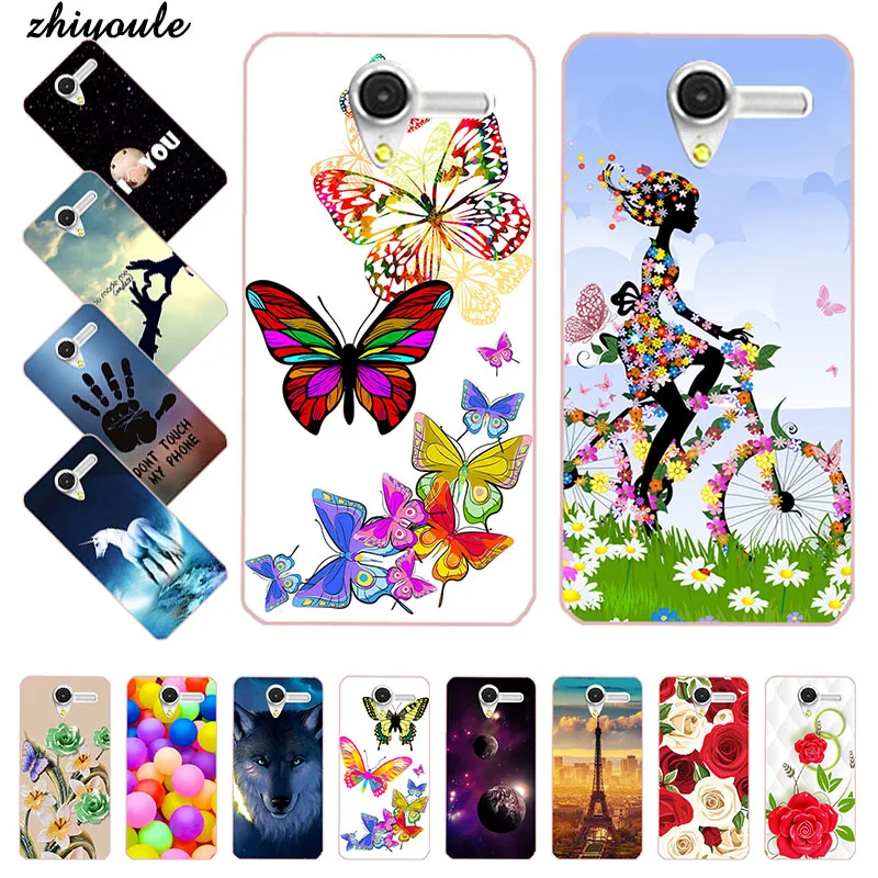 Мягкий с рисунком из ТПУ чехол для Alcatel One Touch Pixi 3 5 0 5015 5015X OT5015 5015D Оригинальный