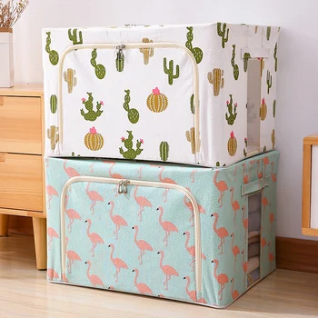 

Large Storage Box Organizer Clothes Storage Box Fabric Printing Home Decoration Used to Store Modern Quilt Organizer Zipper Box