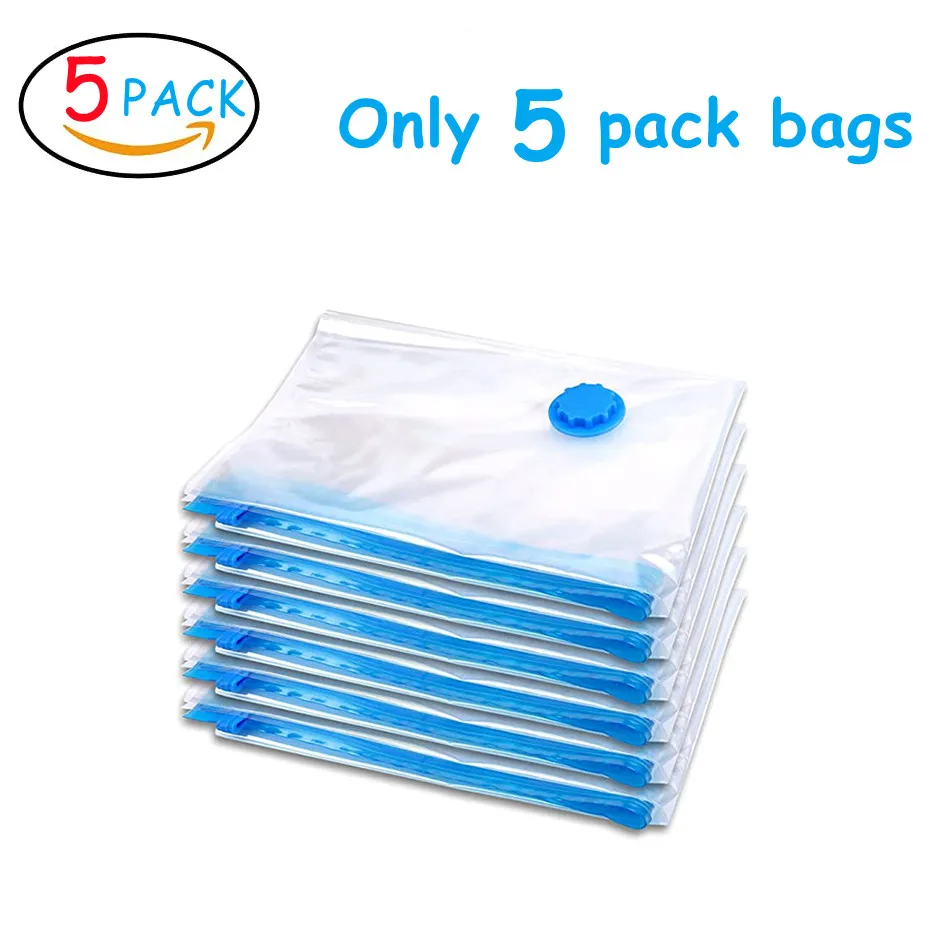 Vacuum Storage Bags For Clothes Pillows Bedding Blanket More Space Save  Durable Travel Compression Packing Hand Pump Seal Zipper - AliExpress