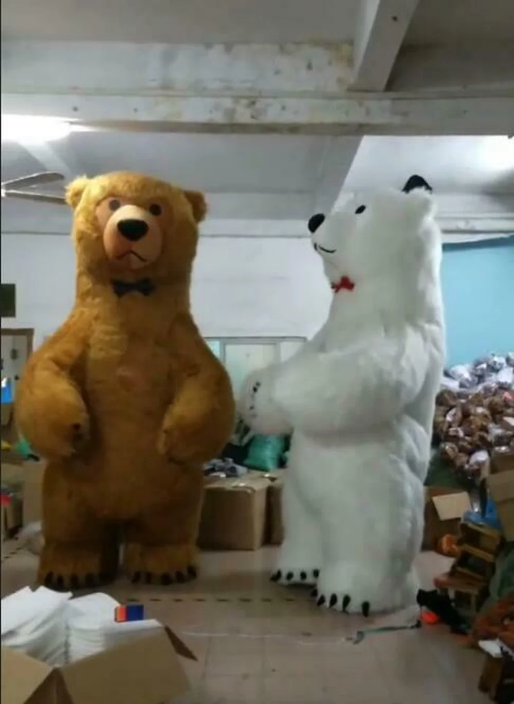 2 м 6 3 полярный медведь надувной костюм талисмана костюмы для Хэллоуина косплей