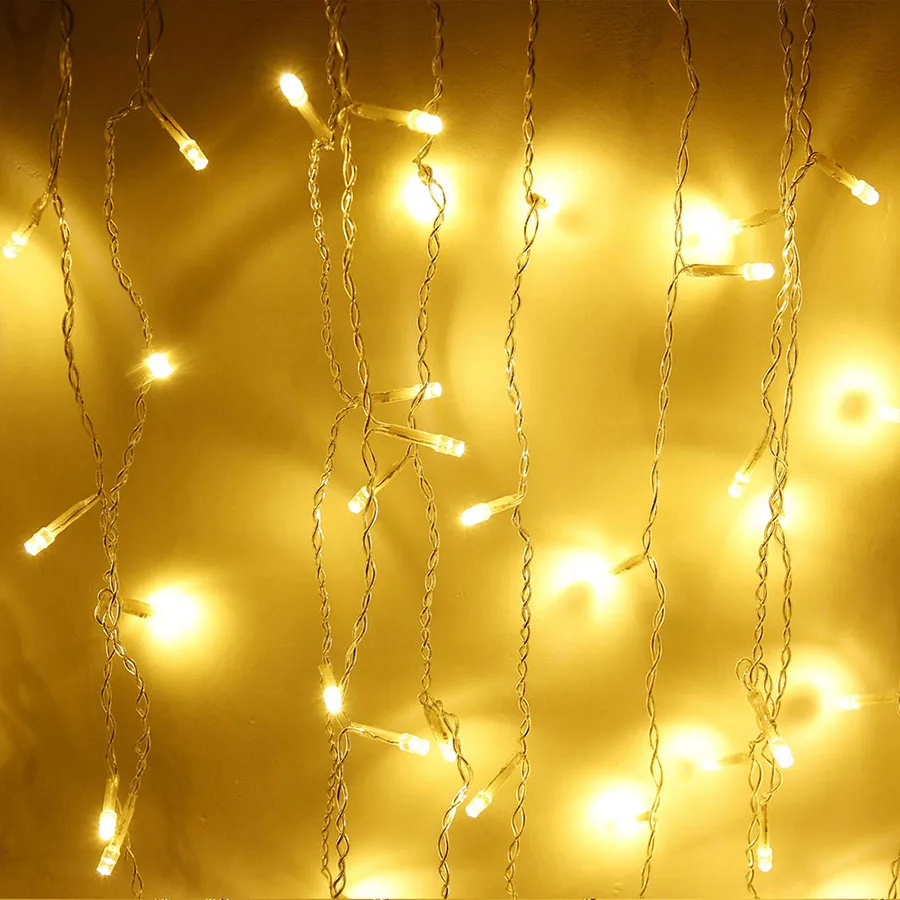 LED Curtain Icicle String Fairy Light 3-24M LED Christmas Garland Indoor Outdoor Party Garden Stage Decorative Lights 110V 220V (26)