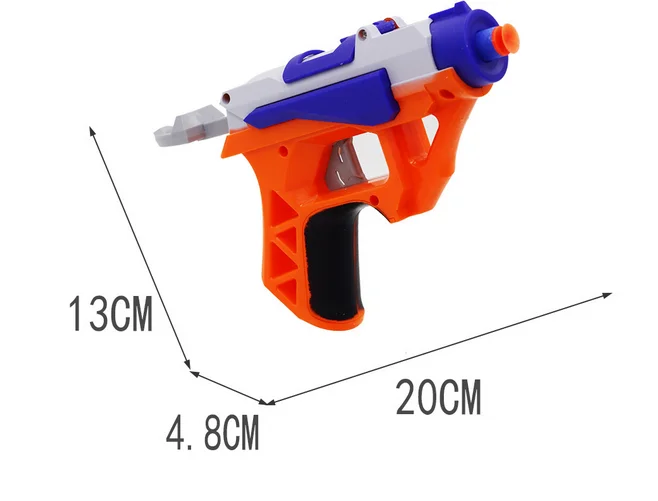 2 шт Новое поступление ручное мягкое пулевое оружие костюм для Nerf пули игрушечный пистолет большой дальности Дротика бластерный игрушечный пистолет детский подарок
