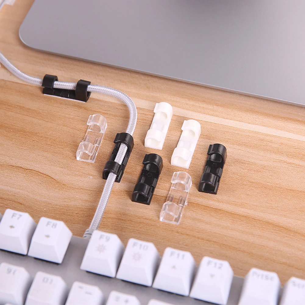 20 штук самоклеящаяся зарядные кабели USB шнуры кабельные зажимы Органайзер кабель держатель шнура Управление для силовых кабелей от фирмы pakcool