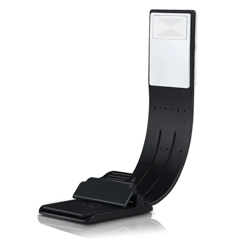 

ABUI-Book Light, LED Clip Reading Lamp USB Rechargeable Tough Switch 4 Levels Adjustable Brightness Flexible Light Multifunction