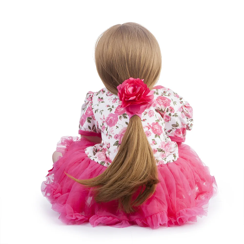 Pickwoo 24''57cm bebes кукла-Реборн, кукла для маленькой девочки, мягкий силиконовый хлопок, Boneca reborn Brinquedo, подарки на день детей, игрушки, plamate