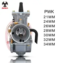 PWK 21 24 26 28 30 32 34 мм Мотоцикл Скутер Карбюратор Carb для Keihin с мощной струей гонки мото грязи велосипед Мотокросс