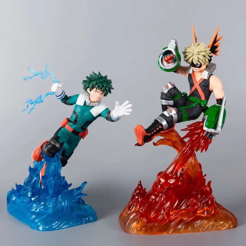 

New Arrival my hero academia PVC Action Figures Bakugou Katsuki Midoriya Izuku Battle Type Ver Collectible Model Toy with box