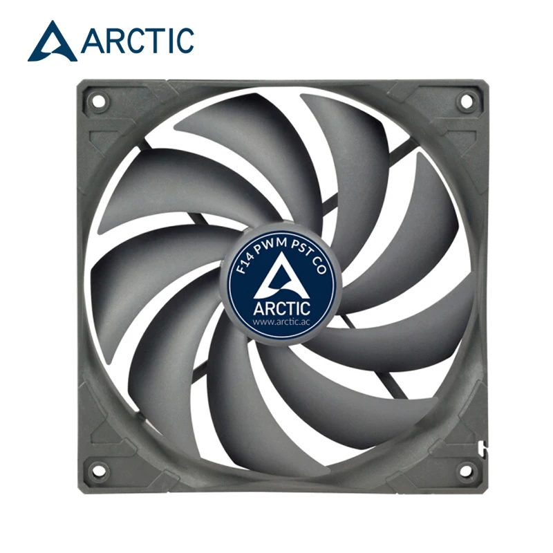ARCTIC F14 PWM PST CO CPU RadiatorComputer чехол 14 см черный Fan Control Cooler Master Dual Ball Bearing|Жидкостные