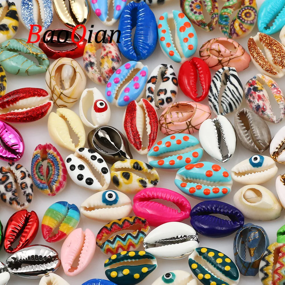 Spacer Beads Bracelet-Accessory Charm Necklace Jewelry Diy Natural Shell Multicolor Loose