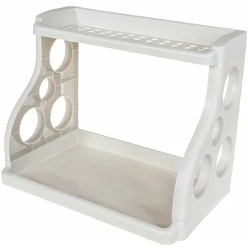 

Kitchen Tabletop Organizer Removable Storage Rack Bathroom Shelf Double Layer 40*24.5*31.5cm Makeup Storage Seasoning