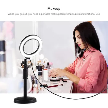 

PULUZ hotography Dimmable LED Sefie Ring Light Vlogging USB Plug Photo Video Lamp LED Light Stand Tripod for Makeup
