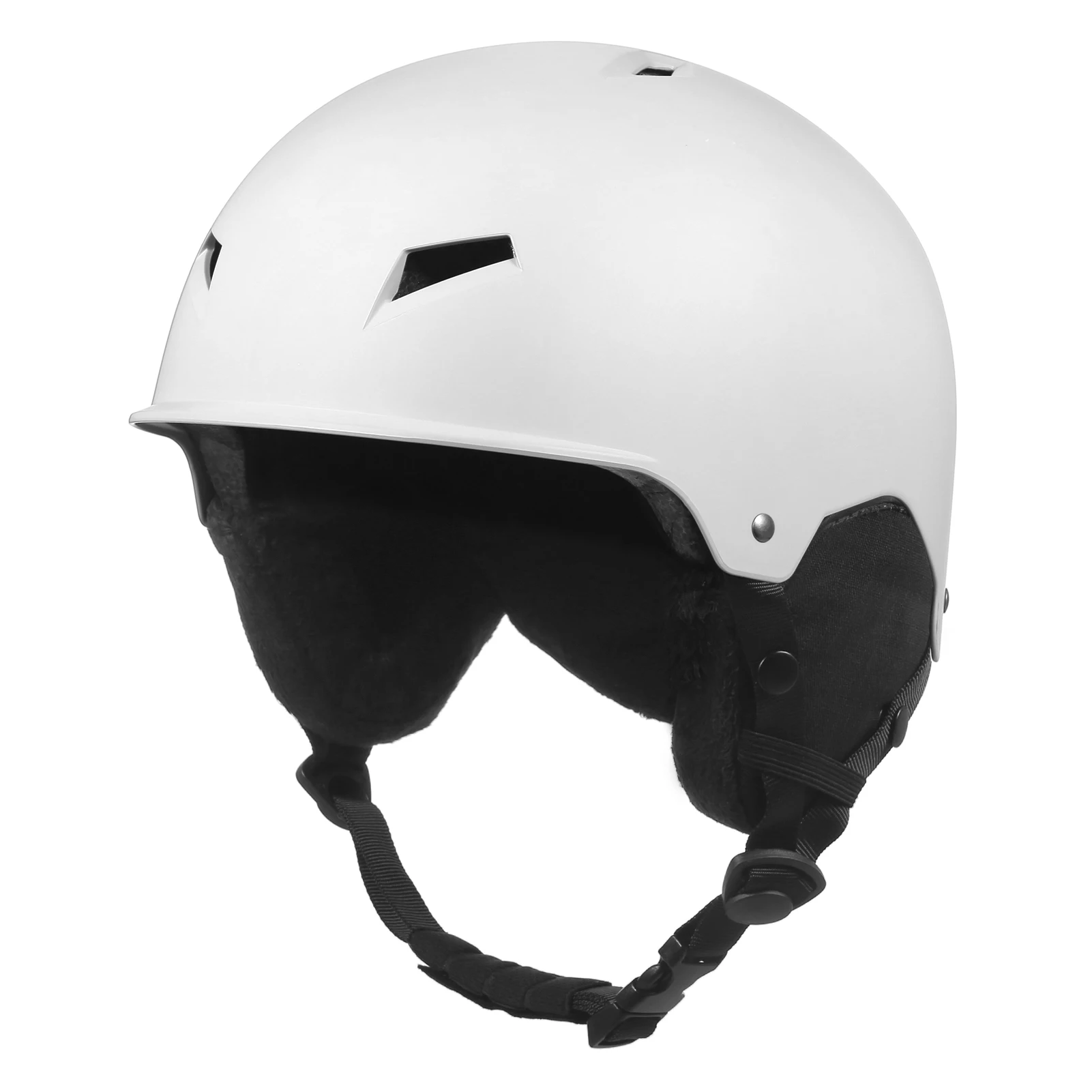 Snow Helmet with Detachable Earmuff Men Women Snowboard Helmet with