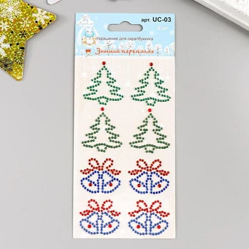 

Scrapbooking decoration "Winter Trouble" UC-03, 8 pcs 5402404