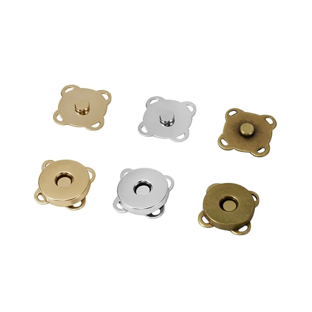 200PCS Plum Buckle Luggage Accessories Iron Absorption Magnet Suction Buckle Purse Clasp Buckle Clothing Sewing Supplies