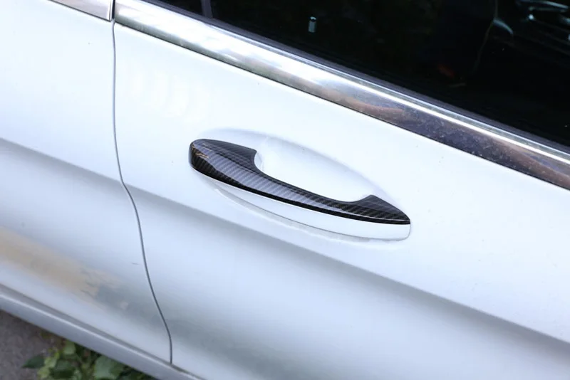 Für Mercedes Benz GLB GLC LHD Chrome Carbon Fiber Tür Griff