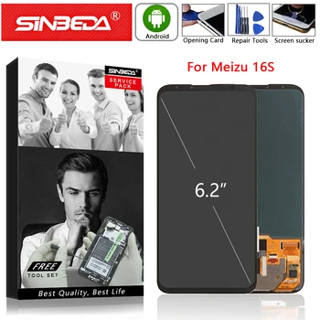 

6.2" Super AMOLED For MEIZU 16S LCD Display Touch Screen Digitizer Assemble For Meizu 16s Display For MEIZU 16 S LCD Replacement