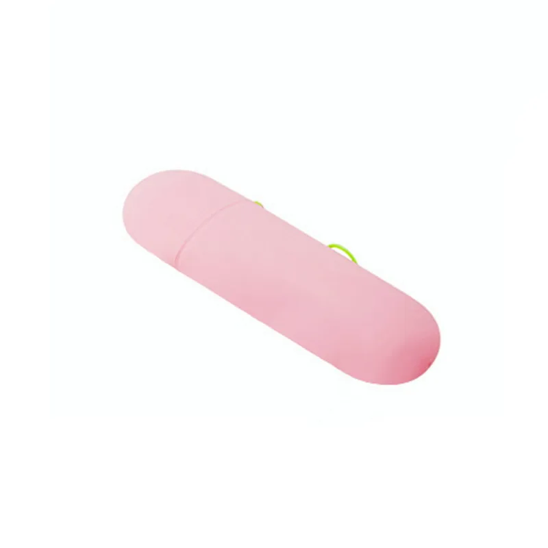 style 3 pink red 1 шт. портативная коробка для хранения зубных щеток, Держатель Для Путешествий, Походов, Кемпинга, кепка для зубных щеток, чехол для защиты здоровья, органайзер для хранения в ванной комнате - Цвет: style 3 pink red