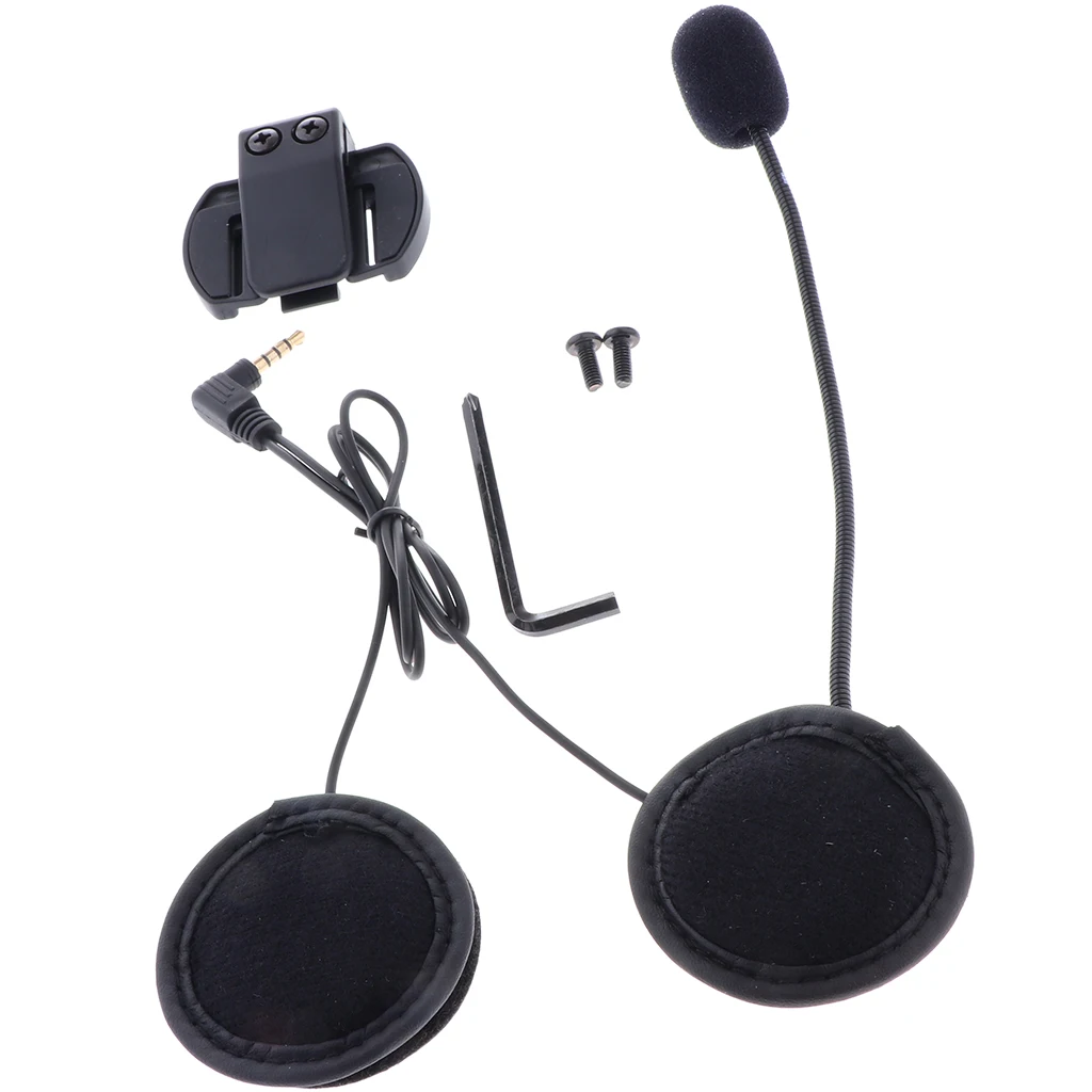 Motorcycle Intercom Bluetooth Helmet Headset, Motobike Wireless Headphone for Yeasu Vertex VX-6E VX-6R VX-7E VX-7R VX-120