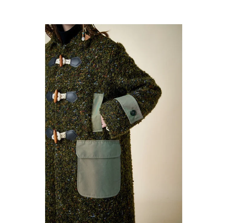 IRINACH59 осень зима Новая коллекция длинное мохеровое шерстяное пальто для женщин