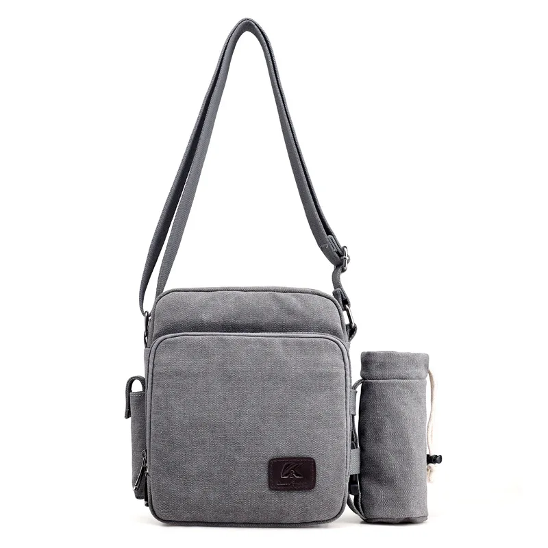 

First Sportsman Trend Versatile Wearable Environmentally Friendly Canvas Bag MEN'S Business Bag Stylish Shoulder Bag Charm Shoul