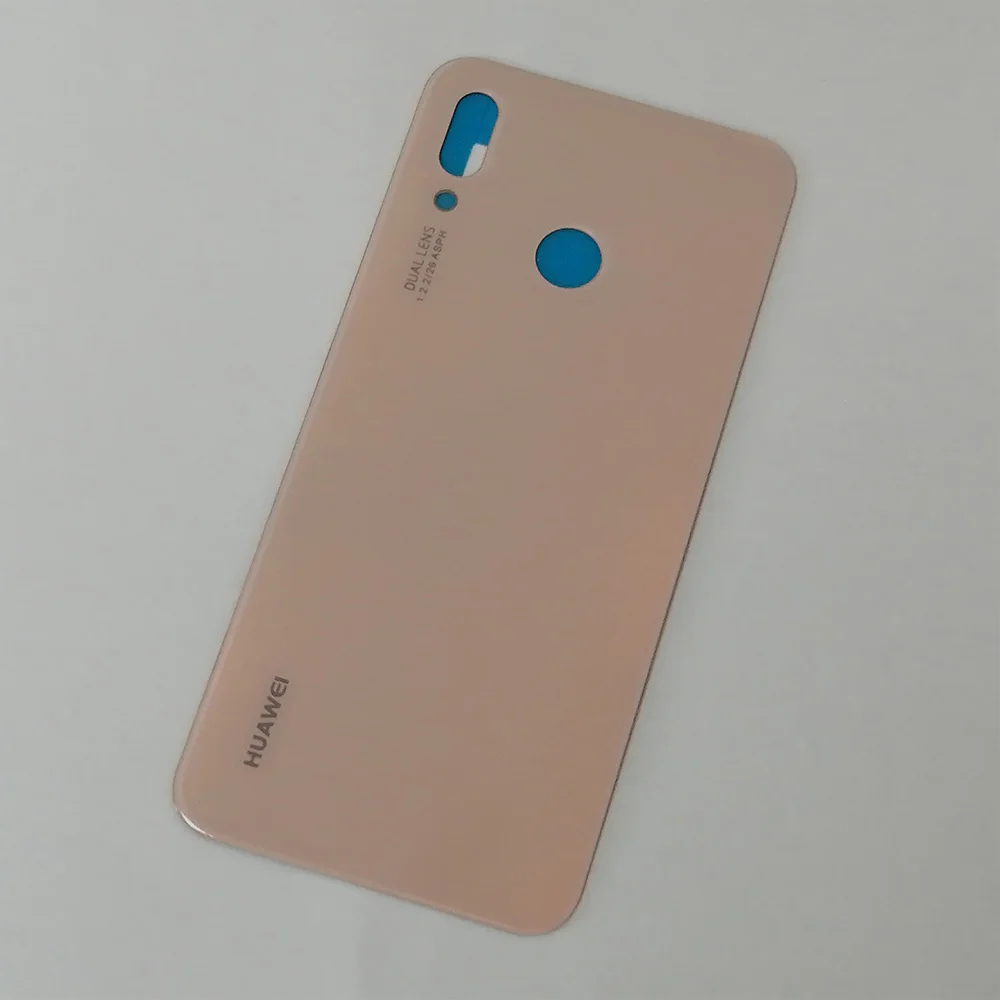 Huawei Nova 3e Крышка батарейного отсека стекло задняя дверь чехол для huawei P20 Lite Крышка батарейного отсека заднее стекло с Замена объективов камеры