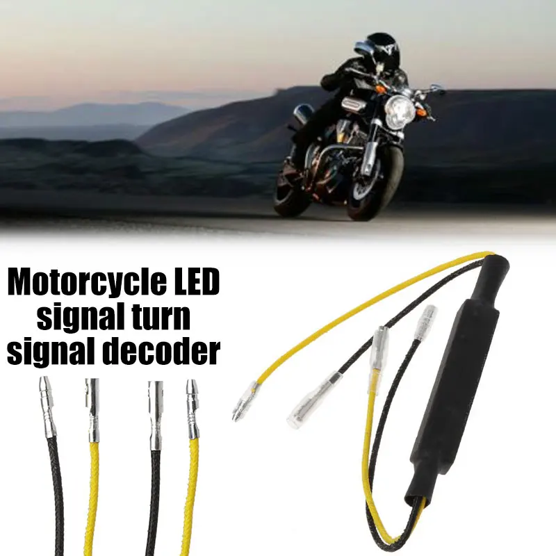 

Vehemo Single Resistance Front Motorcycle Decoder Fault Elimination LED Decoders Universal Turn Signal Decoders Accessories