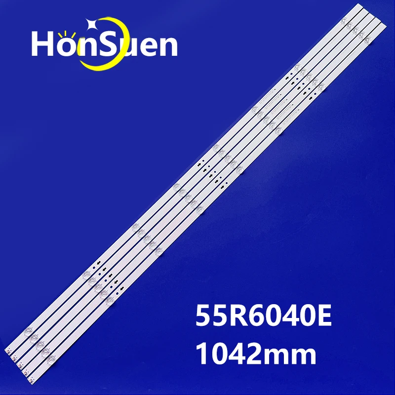 1042mm 4pcs LED backlight Strip 8 lamps for Hisense 55'' TV 55R6040E LB55143 E469119 | Лампы и освещение