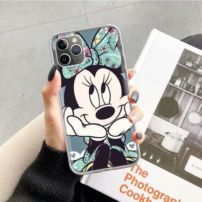 Милый чехол с минни маус для девочек Apple iphone 11 Pro XS Max XR X 7 8 6 6S Plus 5 5S SE 10 десять подарочных силиконовых чехлов для телефона - Цвет: TR128-3