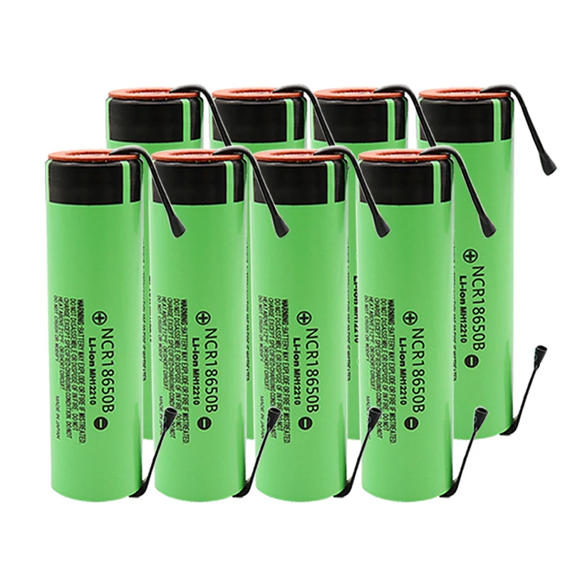 4 шт. NCR18650B 3,7 V 3400mAh 18650 перезаряжаемый литиевый аккумулятор для батареи+ никелевый элемент DIY