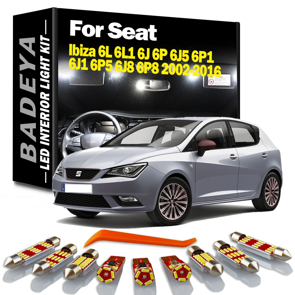 Klant Behoefte aan verwijderen Badeya Canbus Led Interieur Gloeilampen Kit Voor Seat Ibiza 6L 6L1 6J 6P  6J5 6P1 6J1 6P5 6J8 6P8 2002 2015 2016 Auto Accessoires| | - AliExpress