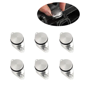 

6 X 33 Mm Swirl Flap Flaps Delete Removal Blanks Plugs for Bmw M57 M57N M57Tu Silver