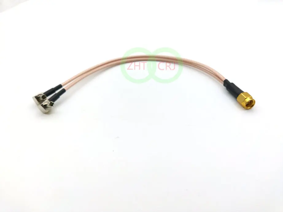 20 шт. SMA штекер Y Тип 2x TS9 штекер сплиттер комбинированный косичка кабель RG316