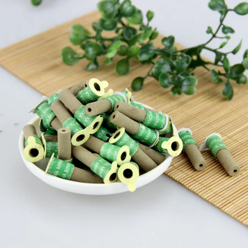 180Pcs Mini Moxibustion Sticker Moxa Stick Tube Mugwort Burner Heating Acupuntura Meridian Massage Therapy Health Care Warm Body moxibustion stickers