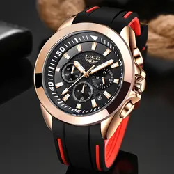 2019 LIGE новые мужские часы Топ люксовый бренд мужские кожаные автоматические кварцевые часы с датой мужские водонепроницаемые спортивные