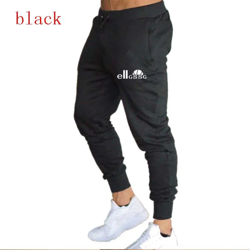 Pantalones deportivos ajustados para hombre, ropa deportiva informal, de algodón, para gimnasio, correr deportes, gran oferta