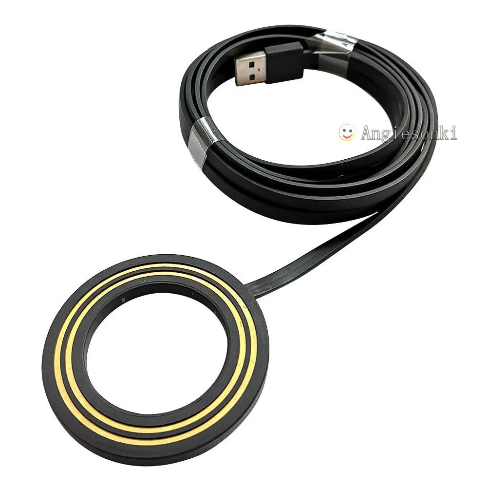 Lo. gitech Круг беспроводной камеры зарядное кольцо с 10 футов Usb кабель черный и белый