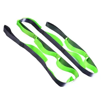 

Fitness Yoga Nylon Tension Stretch Strap Body Building 12 Loops Stretching Belts for Anti Gravity Aerial Yoga Hammock